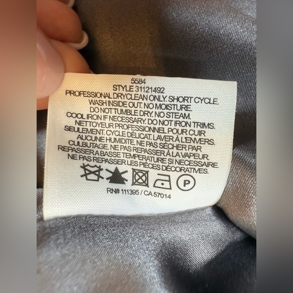 Tory Burch Faith Dress XS grey floral double lined midi sleeveless FLAW (bin G) - Picture 8 of 16